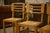 A set of six French chairs from the 1950s, with a simple and well-balanced design. Light wood frame with a horizontal...