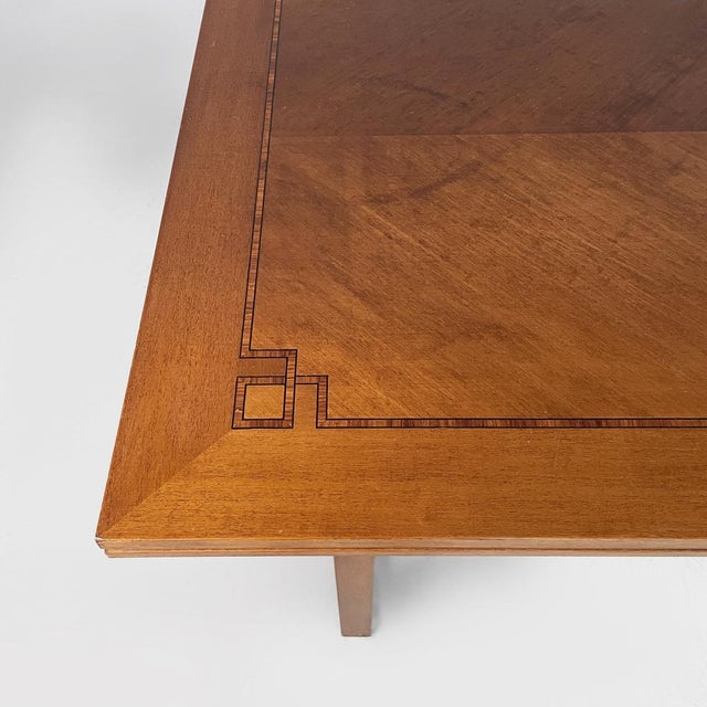 Art Deco Italian Rectangular Dining Table in Wood, 1930s For Sale - Image 6 of 18