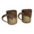 1970s Pair of Art Studio Pottery Mugs For Sale