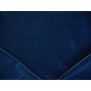 Ralph Lauren Lcf66162f Moleskin Velvet Prussian Blue - Cotton Pile Velvet Upholstery Fabric- 9-3/4 Yards For Sale