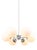 Italian Space Age Sputnik Chrome and Opaline Chandelier, 1970s For Sale