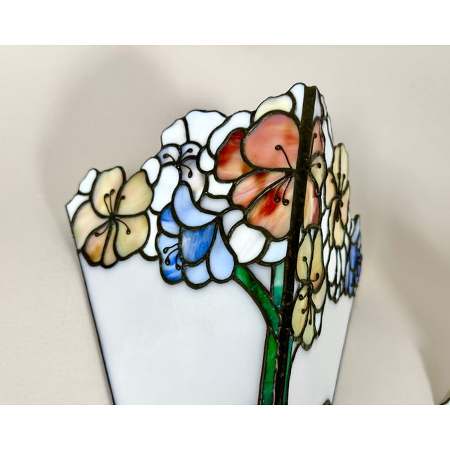 1950s Vintage French Tiffany-Style Sconces, 1950, Set of 2 For Sale - Image 5 of 8