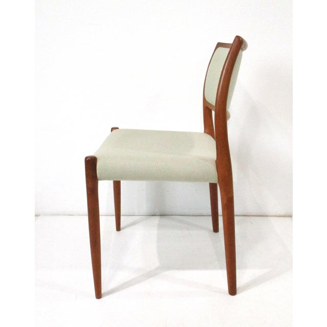 Mid 20th Century Niels O. Moller Teak Upholstered Dining Chairs by j.l. Moller Denmark For Sale - Image 5 of 15