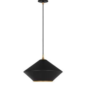Thomas O'Brien by Visual Comfort Studio Stanza 1-Light Extra Large Pendant in Midnight Black
