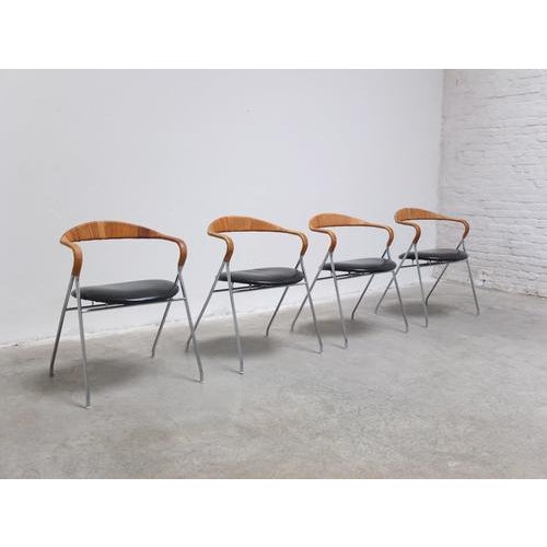 HE103 Chairs by Hans Eichenberger for Dietiker Swiss, 1955, Set of 4 For Sale - Image 6 of 18
