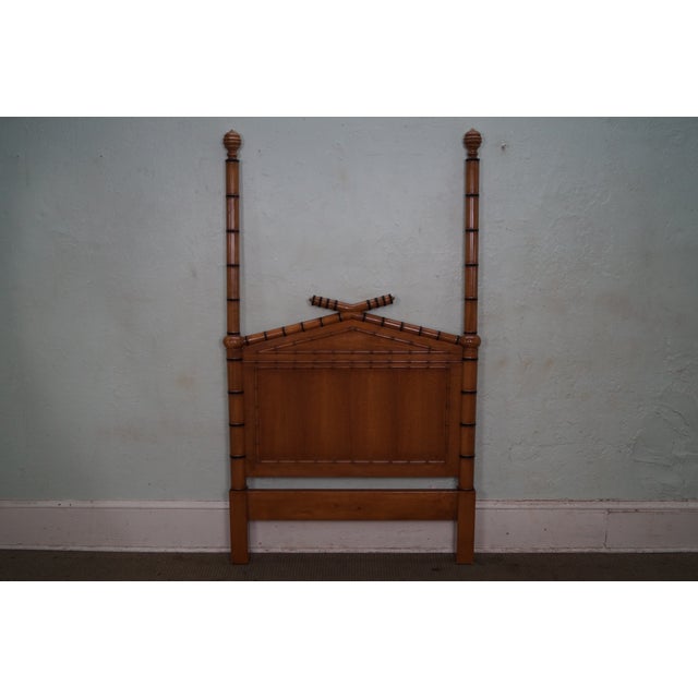 Faux Bamboo Twin Size Poster Headboard Bed Chairish