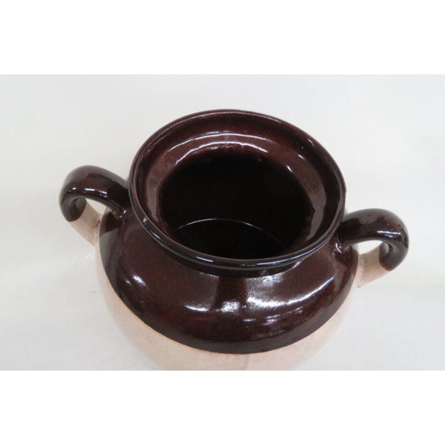 R R P Co Roseville O Usa Stoneware Brown Ceramic Jug Bean Pot For Sale In Miami - Image 6 of 10
