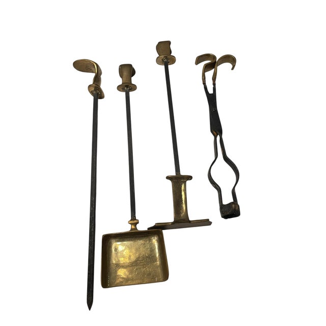 Metal Fireplace Tools by David Marshall, 1970s, Set of 5 For Sale - Image 7 of 9