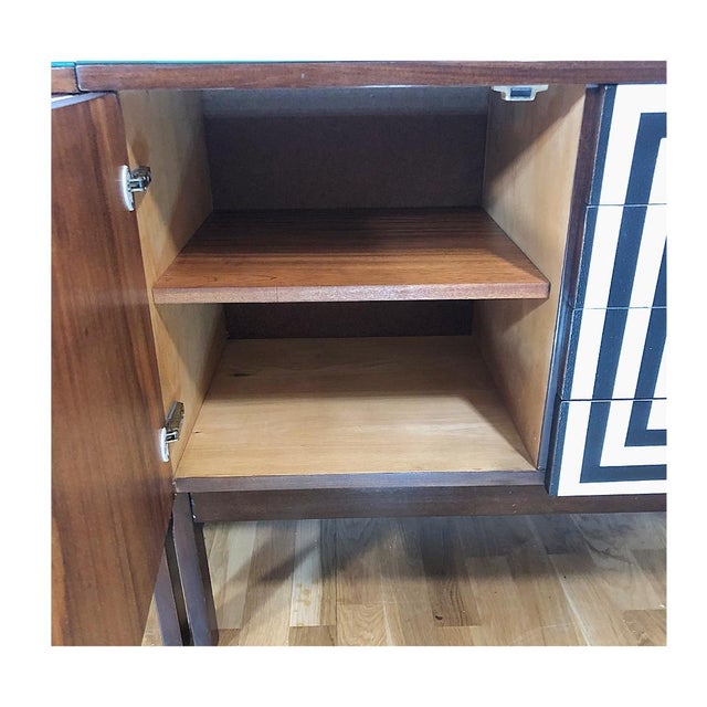 Modular Sideboard with Op Art Motif, 1970s, Set of 2 For Sale - Image 13 of 18