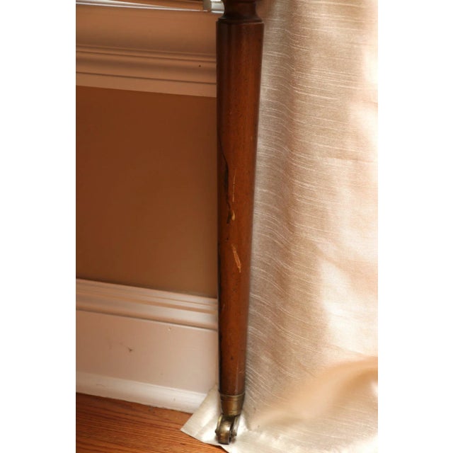 Wood Early 20th Century Leather Top Writing Desk For Sale - Image 7 of 9