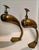 Art Deco 1980s Dolbi Cashier Large Standing Brass Peacock Sculptures- A Pair For Sale - Image 3 of 8