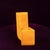 Space Age Sculptural Amber Ceramic Vase, Italy, 1970 For Sale - Image 9 of 18