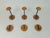 A beautiful set of 6 coat hooks made by Schönbuch in the 1970s.