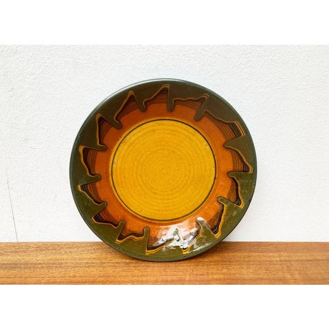 Mid-Century Modern Mid-Century Wall Plaque Plate, 1960s For Sale - Image 3 of 10