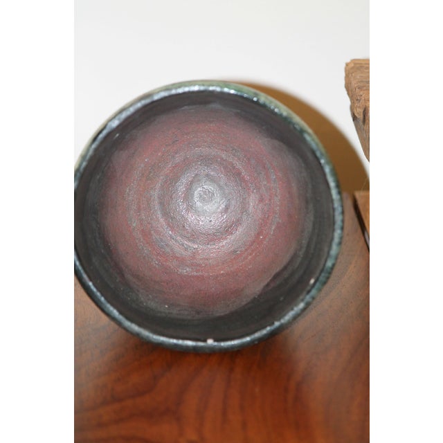 1990s 1990s Excellent, Hand-Made Iridescent Raku Pottery Indoor/Outdoor Planter For Sale - Image 5 of 9