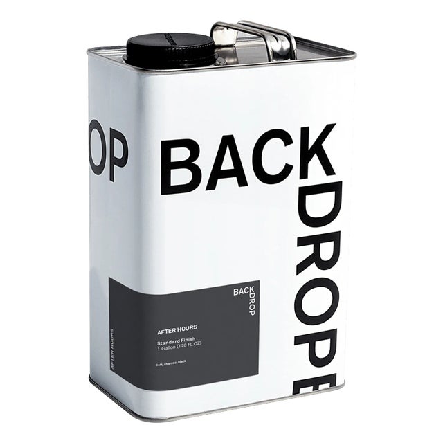 BACKDROP Standard Finish Interior Paint in After Hours (Soft, Charcoal Black) - 1 Gallon For Sale In Los Angeles - Image 6 of 6
