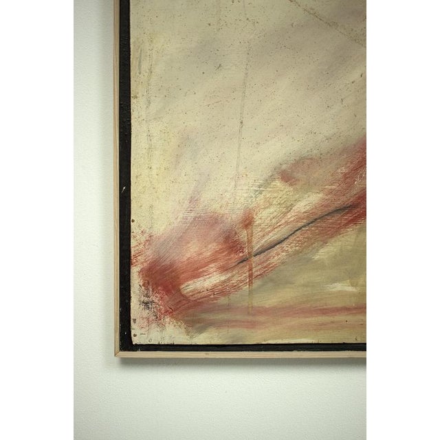 Modern Abstract Portrait, Painting on Board, Framed For Sale - Image 3 of 8