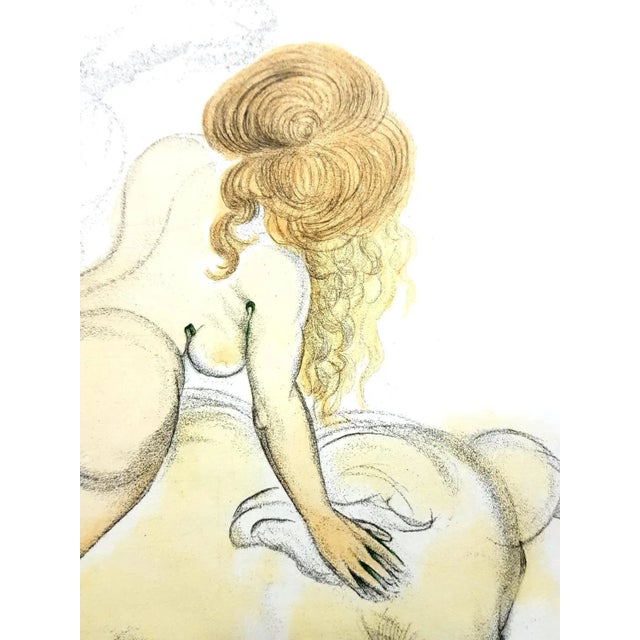 Salvador Dali - Girl and Pig - Original Etching 1967 For Sale - Image 3 of 7