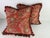 Red Vintage Brunschwig & Fils French Country Brocade Pillows /Pair For Sale - Image 8 of 8