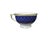 Blue 1920s Ceralene Malmaison Cobalt Raynaud Limoges France Cobalt Blue With Gold Stars Cup and Saucer Rooster Mark For Sale - Image 8 of 11