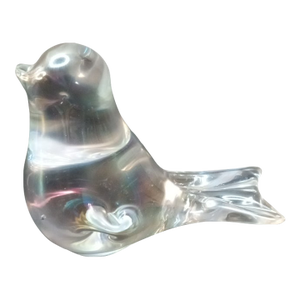 Vintage Fenton Iridescent Art Glass Bird Figurine