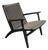 Black & Gray Woven Lounge Chair by Carl Hansen & Son Ch25 Modern For Sale