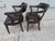 This pair of INCREDIBLY COMFORTABLE and sturdy pair of Mahogany Vintage Hickory Chair Co. Dk Brown Leather Library Chairs...