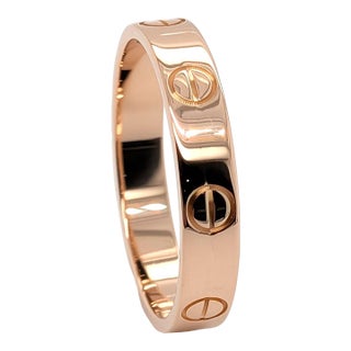 Cartier "Love" Ring (Small) in 18k Rose Gold - Size 5 For Sale