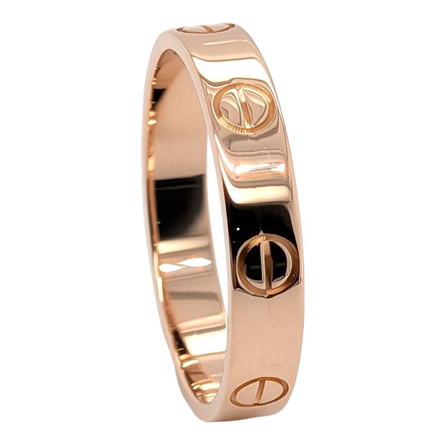Cartier "Love" Ring (Small) in 18k Rose Gold - Size 5 For Sale