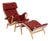 Set of Pernilla Lounge Chair and Ottoman by Bruno Mathsson for Dux, 1970s For Sale