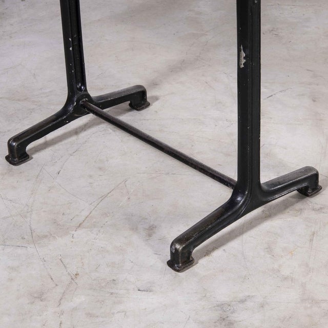 Original Cast Base Bistro Dining Table from Fischel, 1930s For Sale - Image 4 of 11