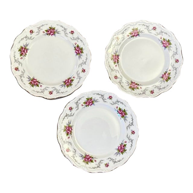 Royal Albert Tranquility Dinner Plates, Late 1980s - Set of 3 For Sale