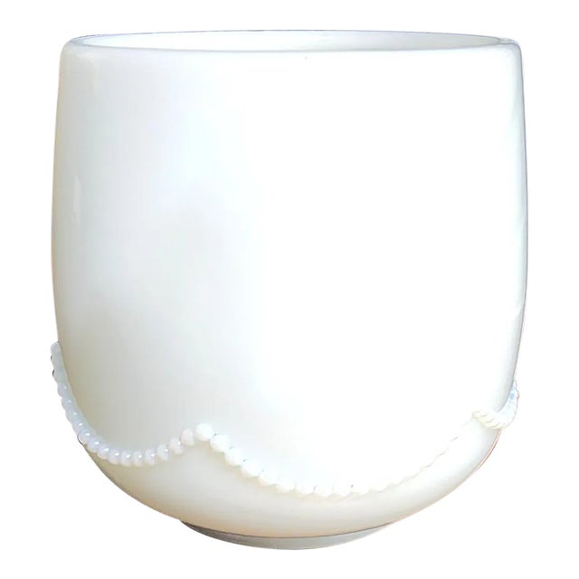 Antique Late 19th Century Good American Opalescent Fine Glass Small Bowl For Sale