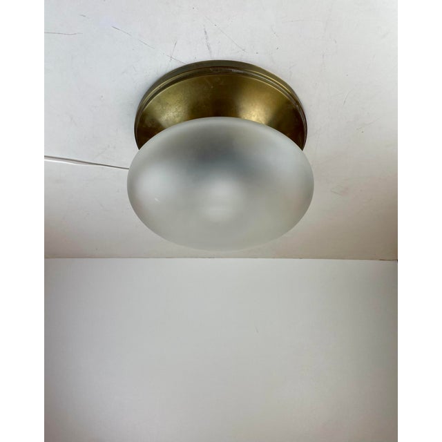 1960s Brass and Murano Glass Ceiling Lamp, Italy, 1960s For Sale - Image 5 of 15