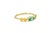Modern Marquise Emerald Ring in 14k Gold For Sale - Image 3 of 7