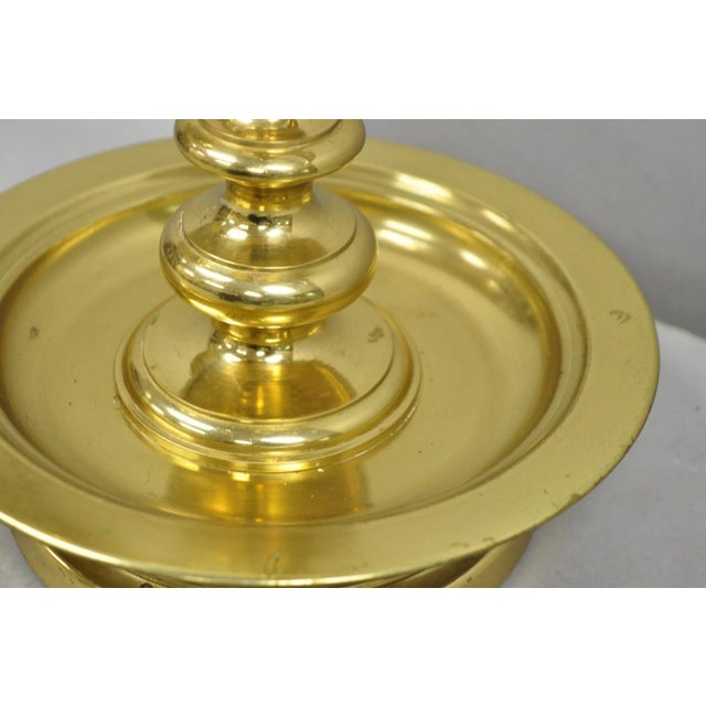 Vintage Remington Brass Equestrian Hunting Horn French Horn Table Lamp For Sale - Image 10 of 15