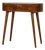 Chestnut-Finish Mango Wood Curved Console Table For Sale