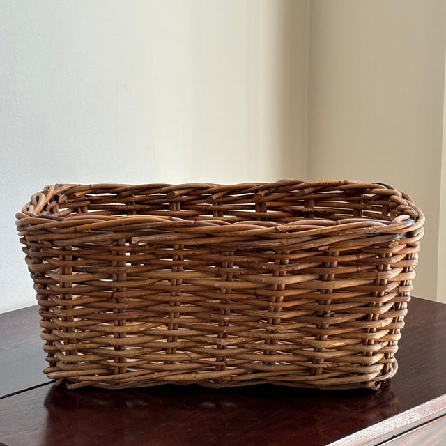 Wood French Country-Style Storage Basket For Sale - Image 7 of 12