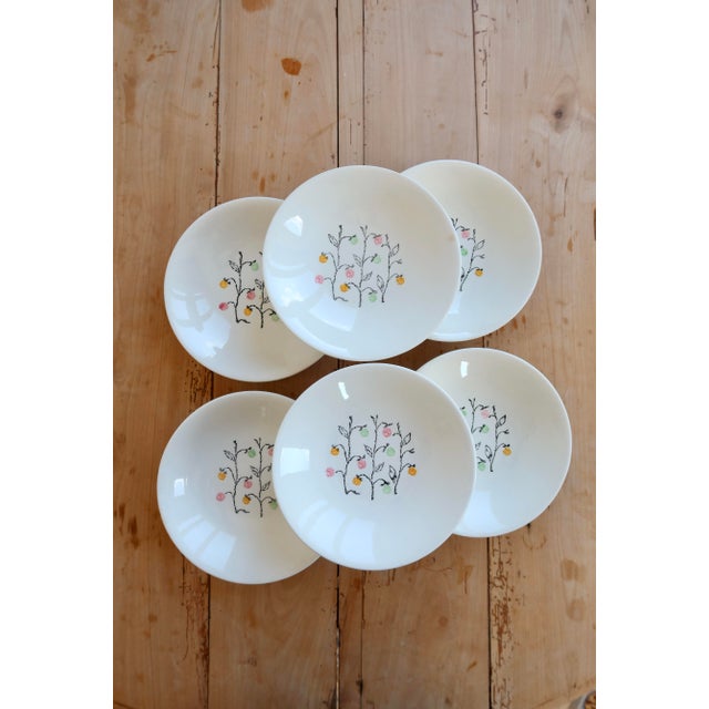 Vintage Earthenware Soup Plates with Marie-Claire Pattern by Gien, 1940s, Set of 6 For Sale - Image 9 of 9