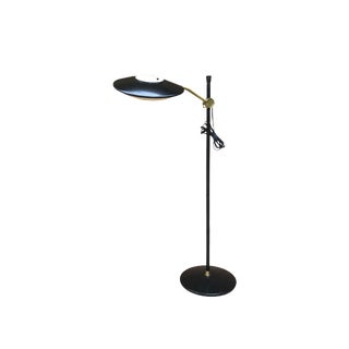 1950s Mid-Century Modern Atomic Age Dazor Saucer Model 2005 Floor Lamp For Sale