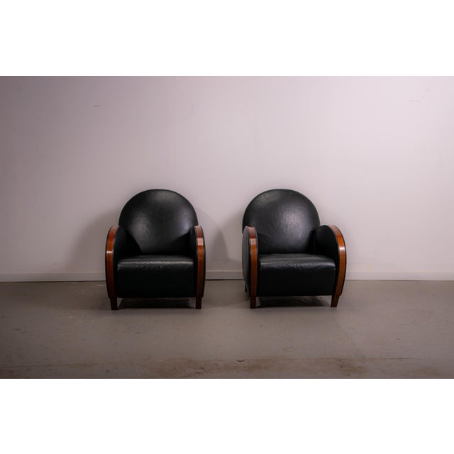 Mid-Century Modern Leather Chairs, 1970, Set of 2 For Sale - Image 10 of 18
