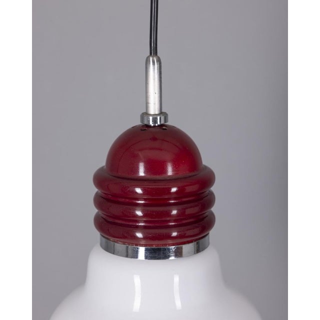 Small Vintage Glass and Metal Arianna Pendant Lamp by Piero Brombin for Artemide, 1970s For Sale - Image 3 of 8