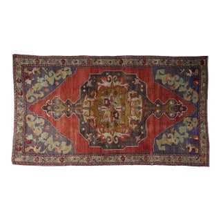 Vintage Turkish Medallion Rug For Sale