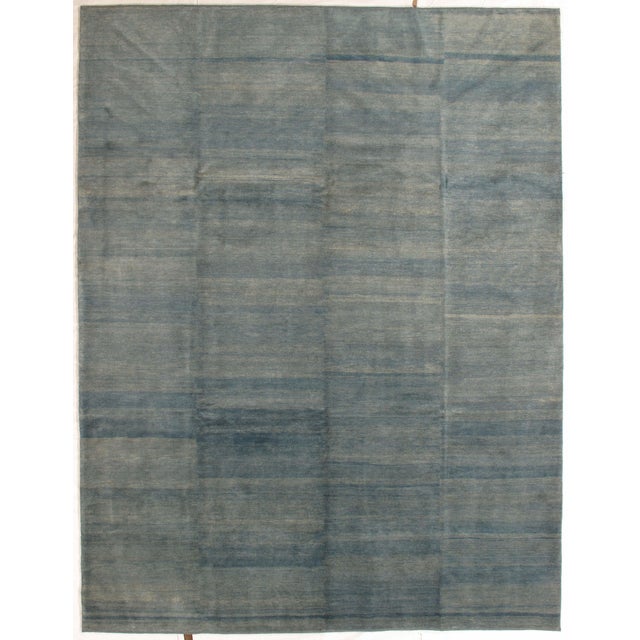 Vintage Hand-Knotted Persian Gabbeh Rug 8'6" X 11'0" For Sale - Image 4 of 5