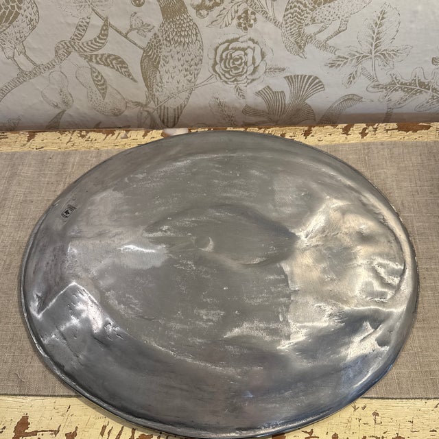 Vintage Cast Aluminum Large 17” Oval Fish Serving Platter Mexico For Sale In Miami - Image 6 of 8