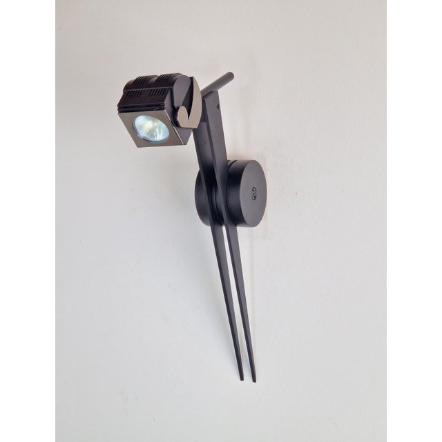 Postmodern Metal Wall Spot Lamp from Debsch Aster, Italy, 1980s For Sale - Image 9 of 14