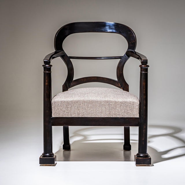 Early 19th Century Antique Biedermeier Armchairs, Austria, 1830, Set of 2 For Sale - Image 5 of 10