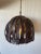 1970s Handcrafted Brutalist Ceramic Pendant Light With Leather Cord For Sale - Image 9 of 12