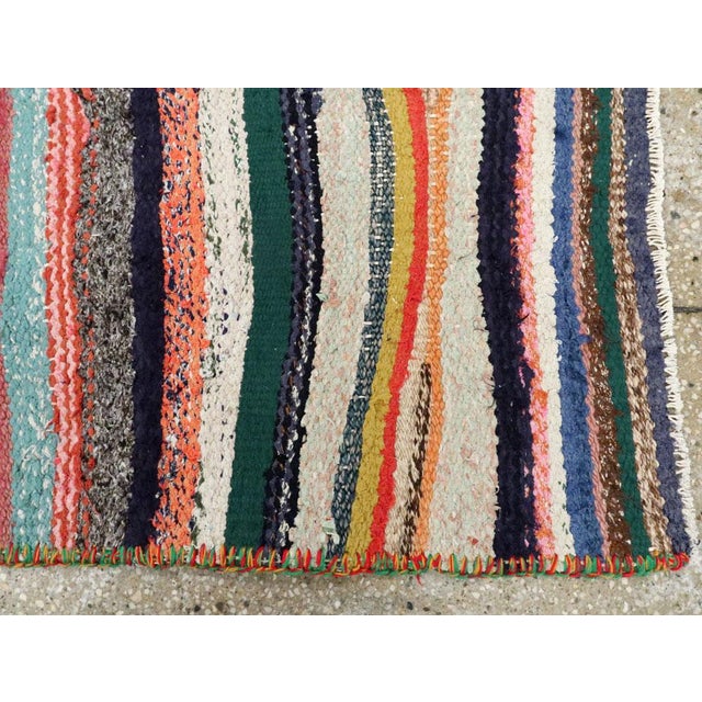 Teal Galerie Shabab Collection Mid-20th Century Persian Flatweave Kilim Rug For Sale - Image 8 of 10