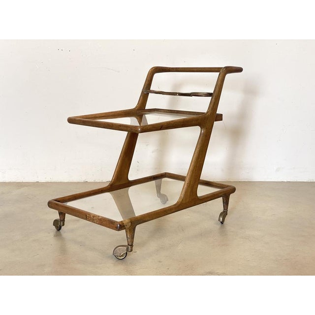 Wood Wooden Bar Trolley, 1960s For Sale - Image 7 of 17